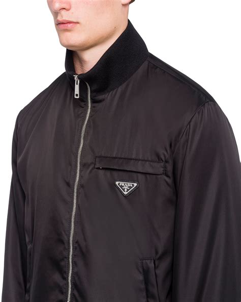 prada re nylon jacket mens|prada nylon full zip jacket.